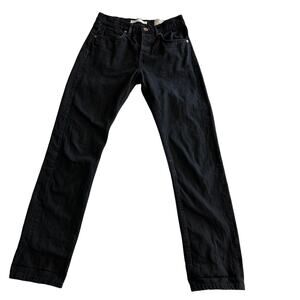 Billy Reid MSL - ALA USA Made Selvedge Button Fly Black Jeans wmn 25 waist